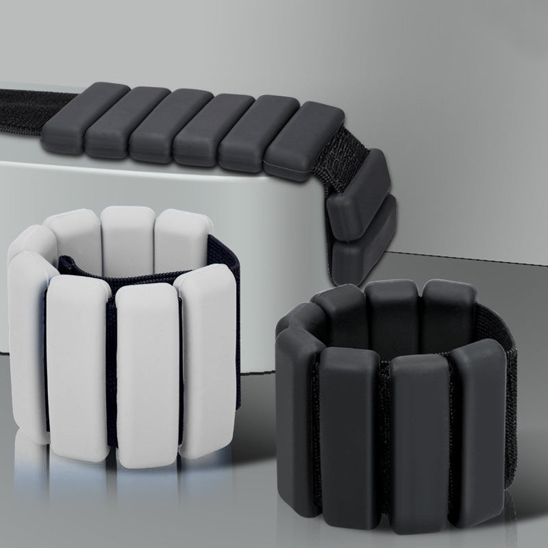 Weighted silicone sports wristband