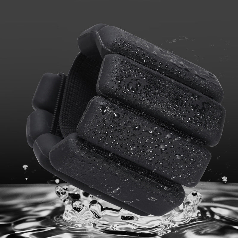 Weighted silicone sports wristband