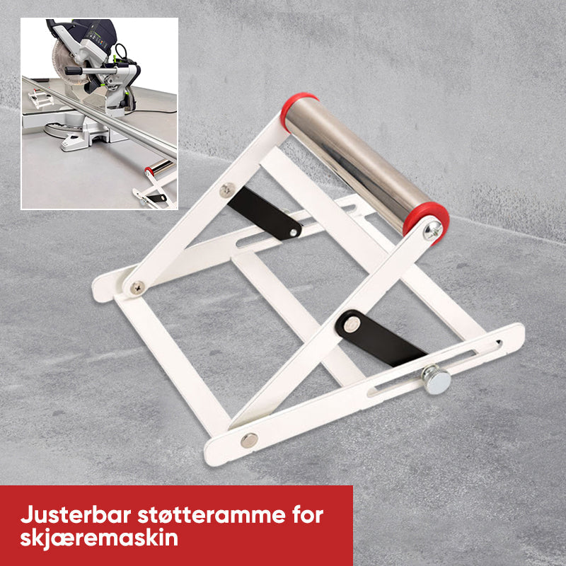 Justerbar kjæremaskin støtterramme