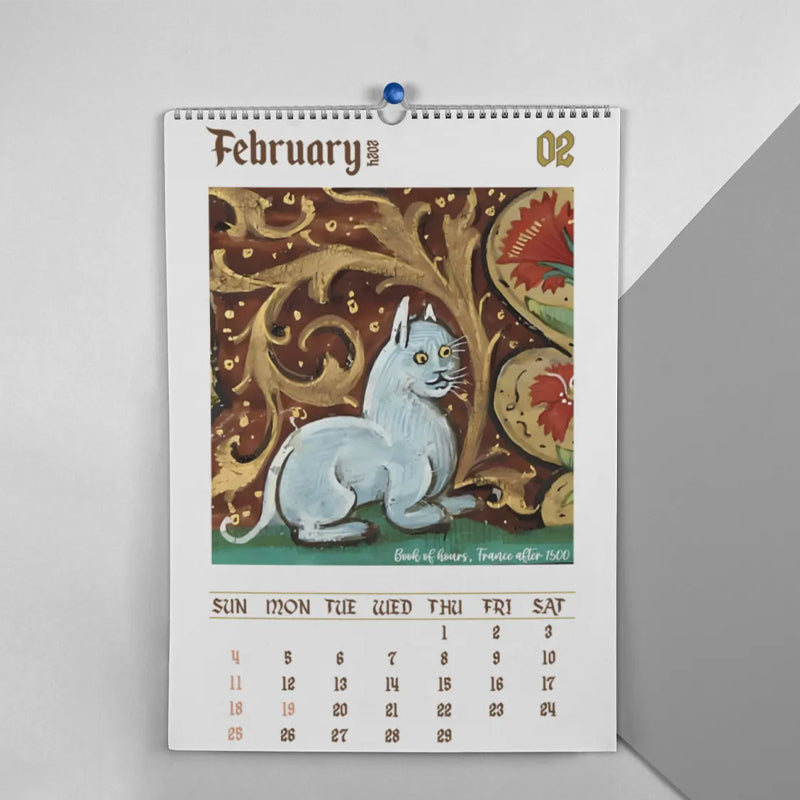 2025 / 2024 Weird Medieval Cats Calendar