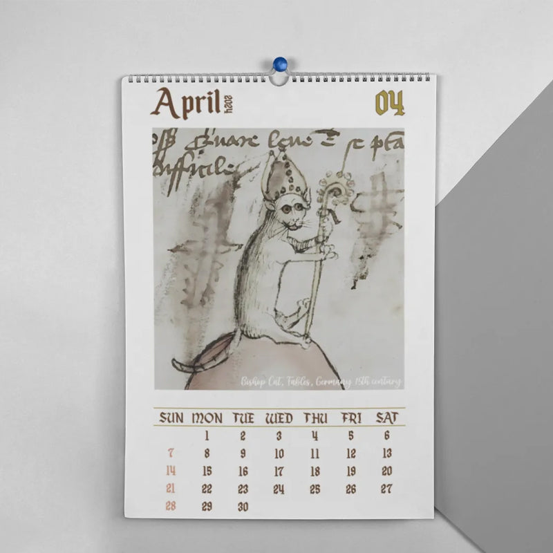 2025 / 2024 Weird Medieval Cats Calendar