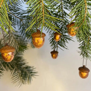 Natural Bronze Colored Acorns