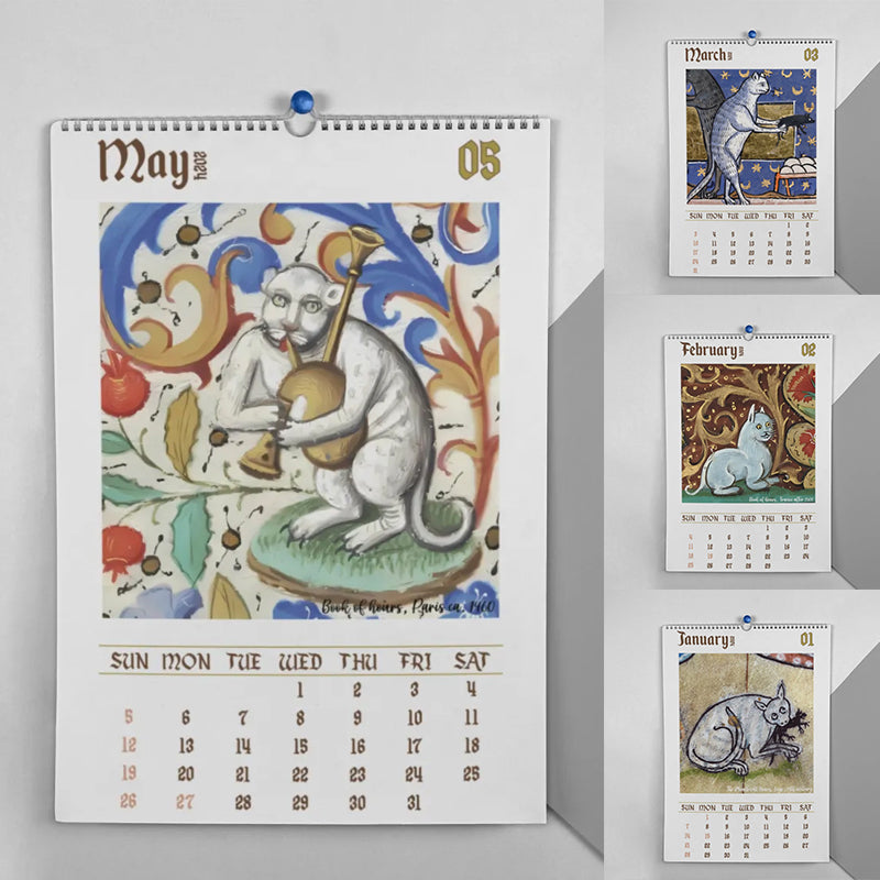 2025 / 2024 Weird Medieval Cats Calendar