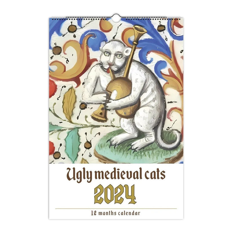 2025 / 2024 Weird Medieval Cats Calendar