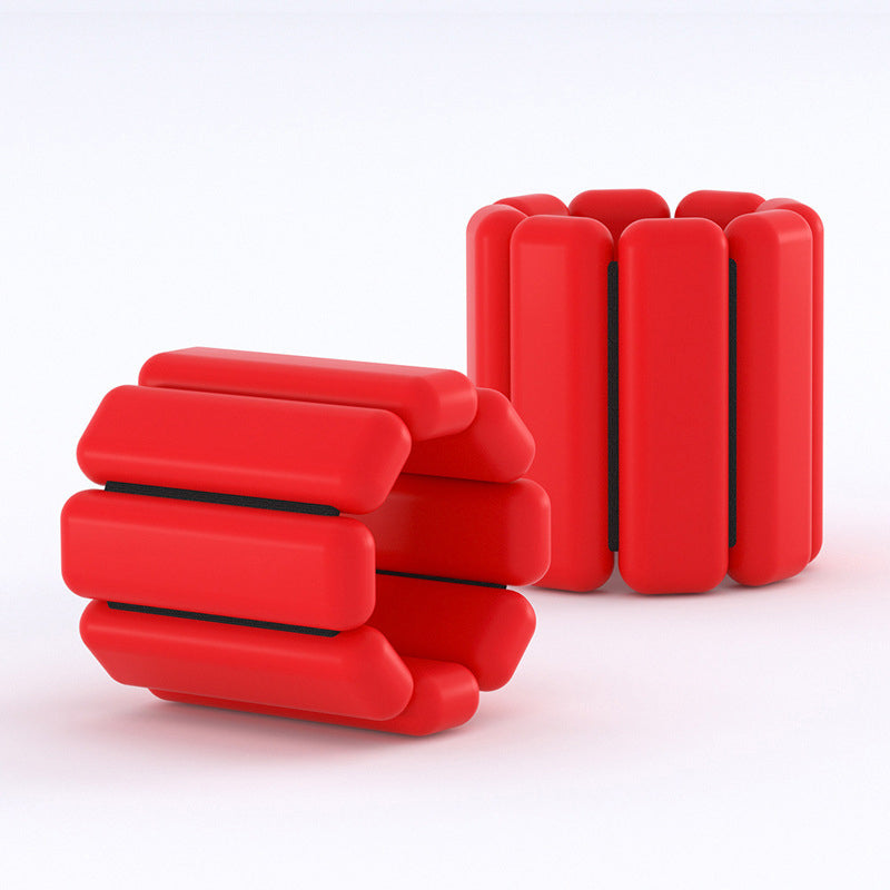 Weighted silicone sports wristband